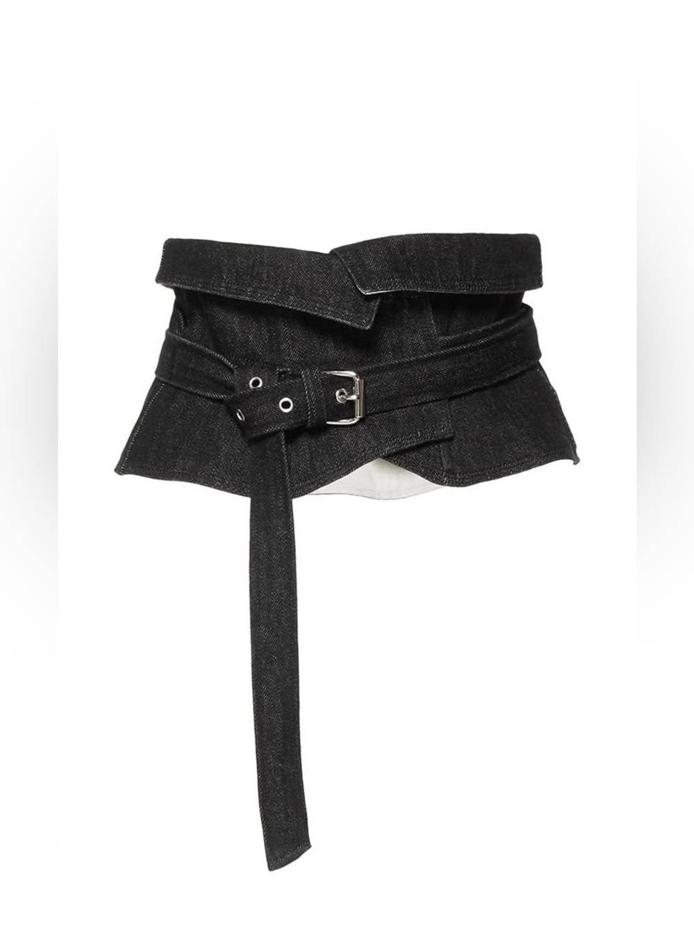 Isabel Marant Erika Corset Style Denim Waist Belt 36